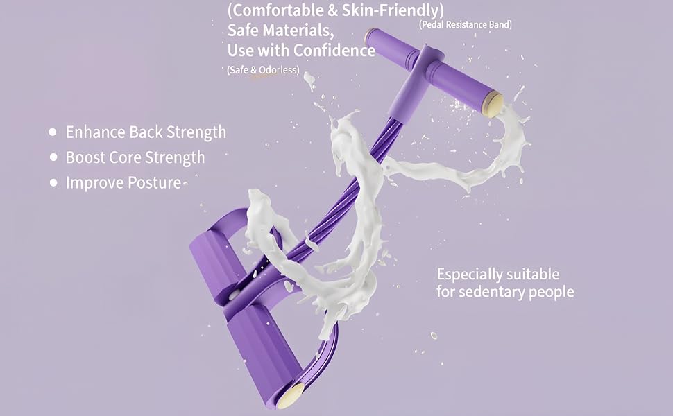 Multifunction Fitness 8-Tubes Pedal Resistance Bands with Handles，Pull up Assistance，Yoga Accessories, ab Workout Exercise Machine，Home Gym Equipment