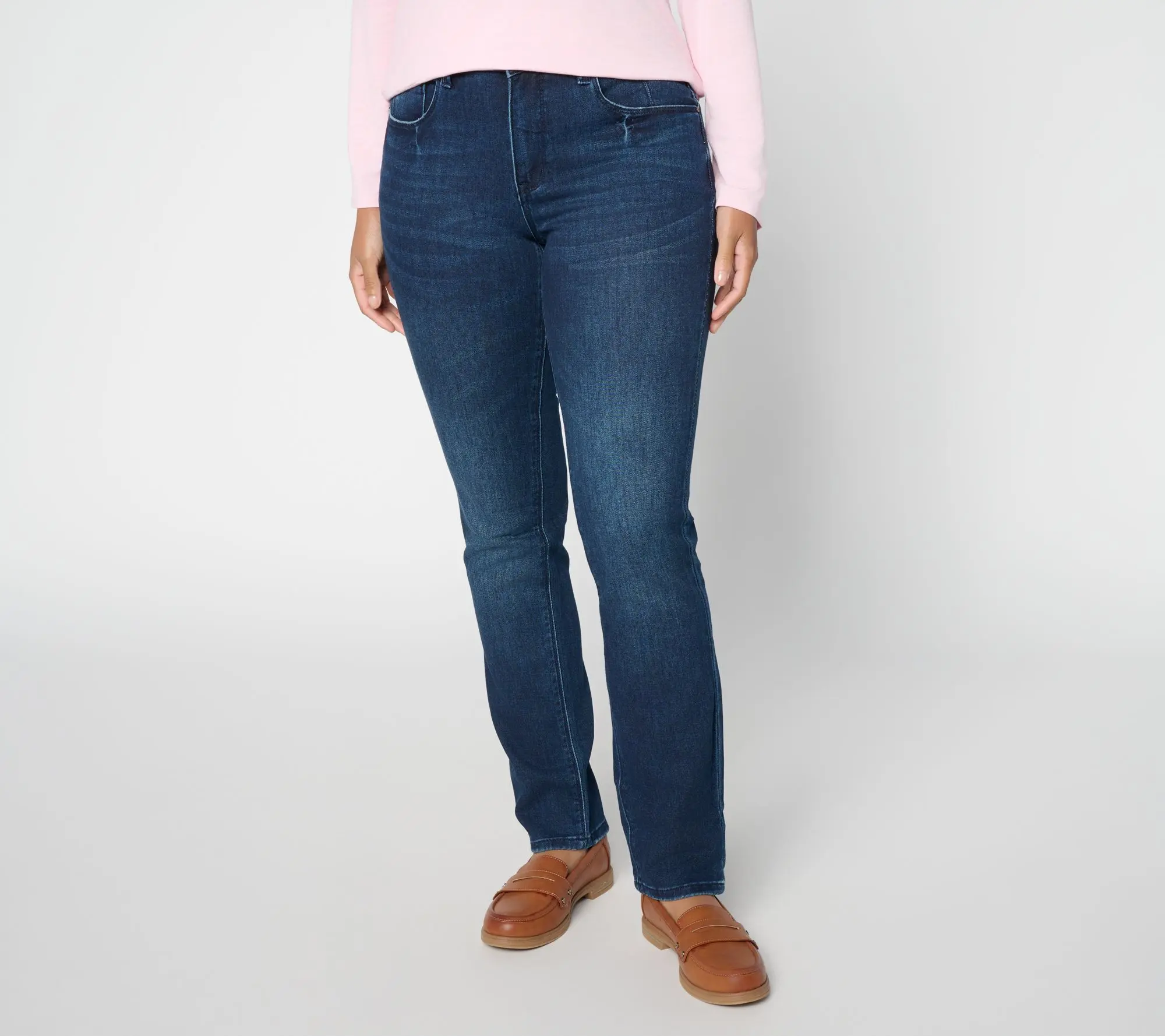 Felt Denim by Laurie Felt Petite Poppy Relaxed Jean In Straight Leg
