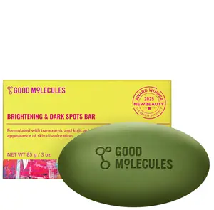 Good Molecules Brightening & Dark Spots Bar - Soap Free Face and Body Bar - Tranexamic, Kojic Acids and Niacinamide to Target Dark Spots - Skin Care