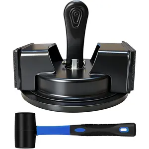 Gap Fixer Tool for Laminate Gap Repair,Repair Kit with Suction Cup and Mallet,Perfect for Gap Closing Repair Tool,Not Suitable for Scraped Surface(headed black)﻿