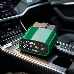 Vgate vLinker FD+ FORScan OBD2 Scanner for Ford, Wireless Bluetooth Car Diagnostic Tool, MS-CAN Adapter Hidden Function Activator for Ford Lincoln, Auto Sleep No Battery Drain