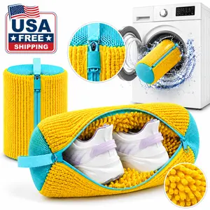 Shoe Washing Machine Bag Reusable Shoe Laundry Bag for Washing Machine Sneaker Wash Bag Protector for All Shoe Sizes (1PC, 2PCs)