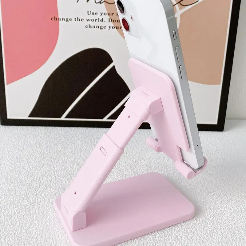 Foldable Phone Holder, Universal Mobile Phone Stand, Portable Phone Holder for Desk, Portable Phone Mount, Universal Phone Holder, Adjustable Cellphone Holder