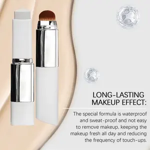 Two-In-One Color-Changing Foundation Stick Light, Smooth Clear Base Makeup Hydrating, Concealing Long-Lasting Foundation And Color Makeup