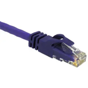 212 MAIN 3ft Snagless CAT 6 Patch Cable - 550MHz Band, High Speed, Male-to-Male RJ-45 Ports, PVC Jacket, Purple, for High-Bandwidth Applications
