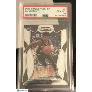 Ja Morant PSA 2019 Panini Prizm Draft Picks #2 10 Gem Mint Rookie Card Grizzlies