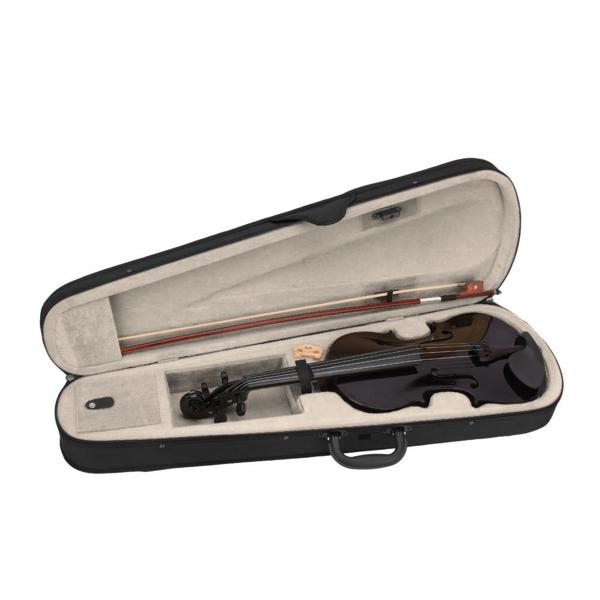 4/4 Full Size For Beginners - Fiddle Solidwood Kit with Hard Case - Acoustic Violins Rosin,  Lesson Book (Black)Violin 4/4 Full Size Kit For Beginners - Hand Carved Acoustic Violins Set - Fiddle Solid Wood Kit with Hard Case, Bow, Rosin,