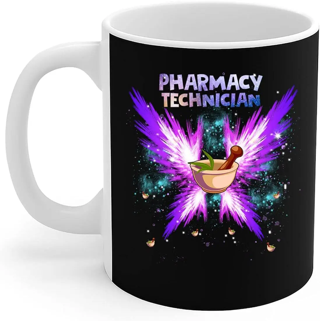 Pharmacist Mug Pharmacy Technician Wing Watercolor Gift Coffee Mug 11oz