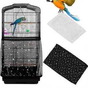 Bird Cage Cover Net Mesh Anti-Escape Dustproof Protector, Elastic Stretch Random Color, Universal Bird Accessories for All Seasons