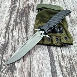 Folding practical portable knife, 4.7-inch silver stainless steel blade and durable ABS handle, a must-have for daily use, the first choice as a gift for friends, and a home and outdoor tool