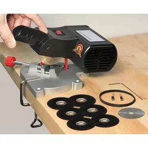 Mini Miter Cut-Off Chop Saw for Hobby Miniature Model Making, Carbon Arrow Shafts, Zinc Stained Glass Came, 223/5.56 Brass - Cuts Max.1/2" High x 1/2" Wide or 1/4" H x 3/4" W outdoorfun