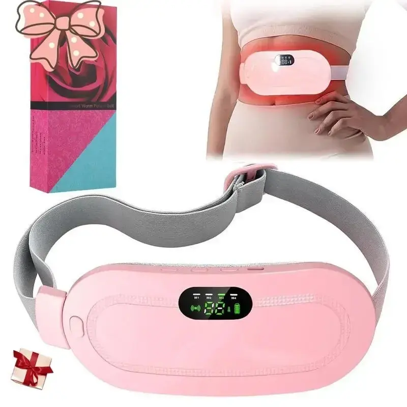 Portable Cordless Menstrual Heating Pad, Period Heating Pad Back or Belly Pain Relief Heating Pad for Women and Girl Comfort Adjustable fathersdaygift