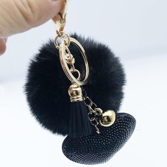 11-Piece Wristband Keychain Set Includes perfume bottle card holder, bottle opener, hand sanitizer bottle, and other car key accessories Stylish and protective keychain designed for women (Deep Black)