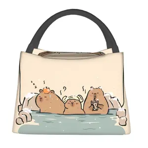 Lunch bag for men and women, reusable portable heat preservation bag, bubble bath puffer pattern, is used for outdoor camping, office necessities, safe and environmentally friendly durable heat preservation material, portable and fashionable design