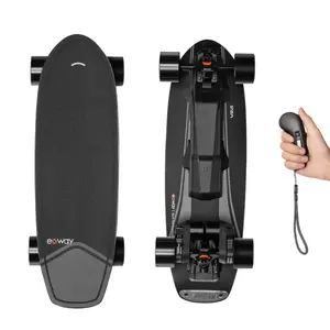 Exway Wave Electric Skateboard - Quick-Swap Battery, ESC 2.0 Lighting, Compact & Lightweight, 38kph Top Speed, 20km Range,  UL 2272 Certified,IP55 Water Resistant, Cruiser-Style Deck, Travel-Friendly