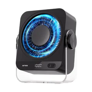 Rechargeable USB Desk Fan, Portable Electric Table Desktop Air Circulator Fans, Small but Powerful with 5 Speed 130° Adjustable Tilt for Cooling Home Dorm Office Bedroom Bathroom Kitchen