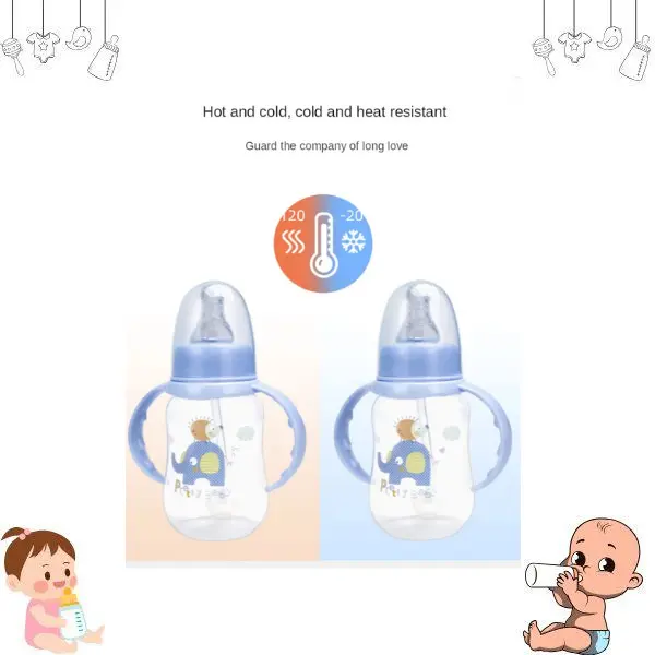 Christmas Gift  4-Pack Anti-Colic Baby Bottles 5oz (145ml) – BPA-Free Newborn Bottles for Breastfeeding Transition | Vented Design for Gas & Colic Relief | Baby Registry Must-Have