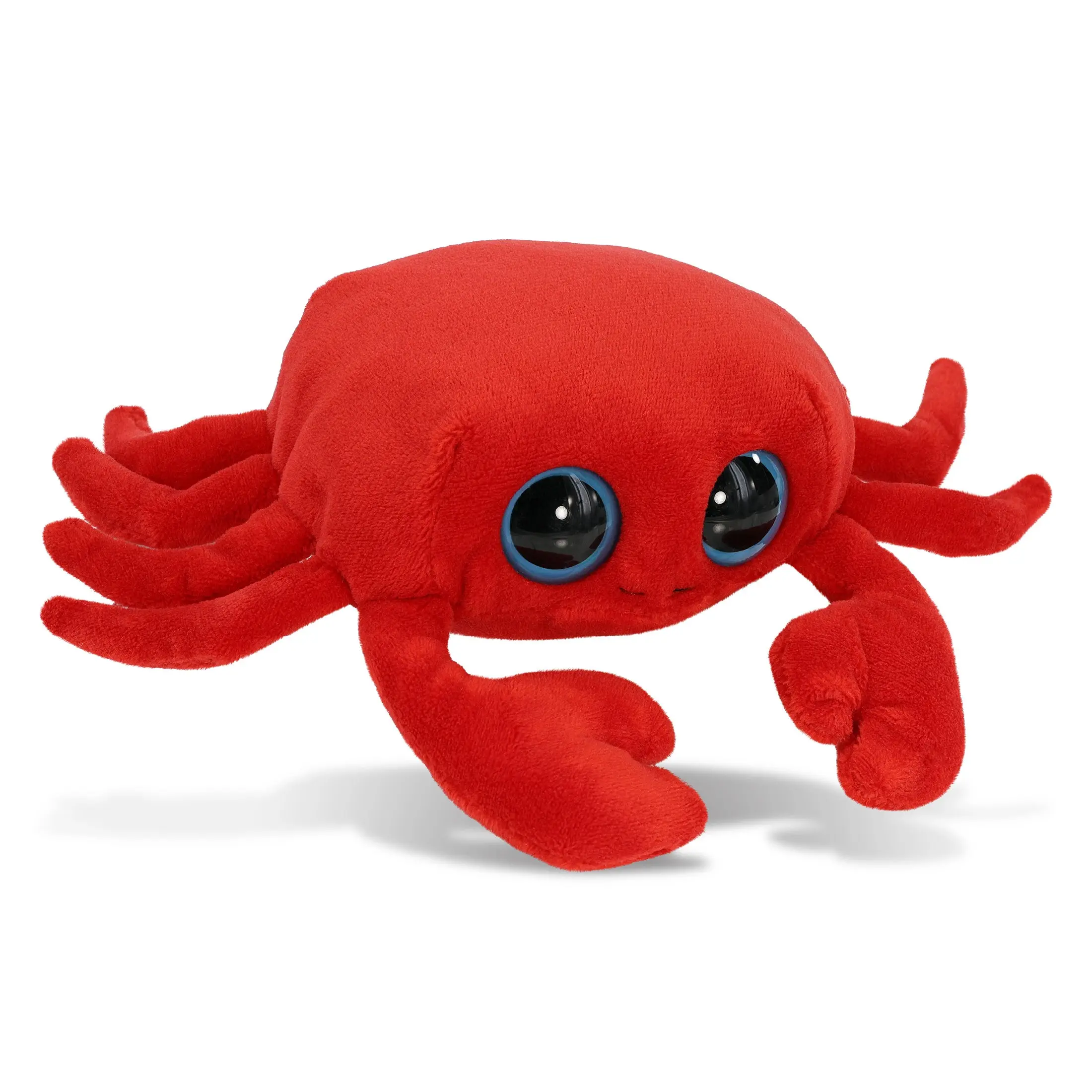DOLLIBU 6 inch Realistic Big Eye Red Crab Stuffed Animal - Polyester Nautical Sea Life Toy, Unisex Childhood Gift for Kids, Snuggly Hugable Plush Toy for Family Bonding, Stuffed Animal Realistic