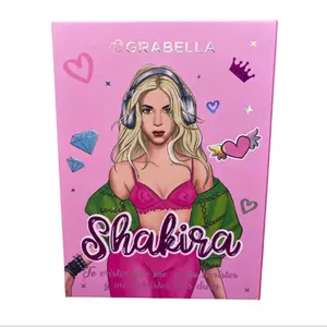 Ultimate Shakira 2-Pc Set!! 117-Rich Color beauty-Eyeshadows/Glitter-Pots/Blush/Diamond Highlighters-All in one beauty book PLUS 6-pc Matte Kiss-Proof-24hr wear Liquid lipstick Duo