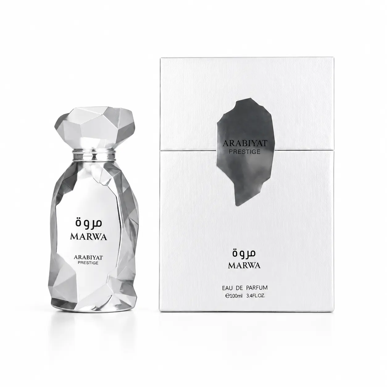 Arabiyat Prestige Marwa Men's Eau De Parfum - 3.4 fl oz Arabian Inspired Earthy Woody Fragrance, Premium Unique Gifts for Man, Arabic Inspired Scent