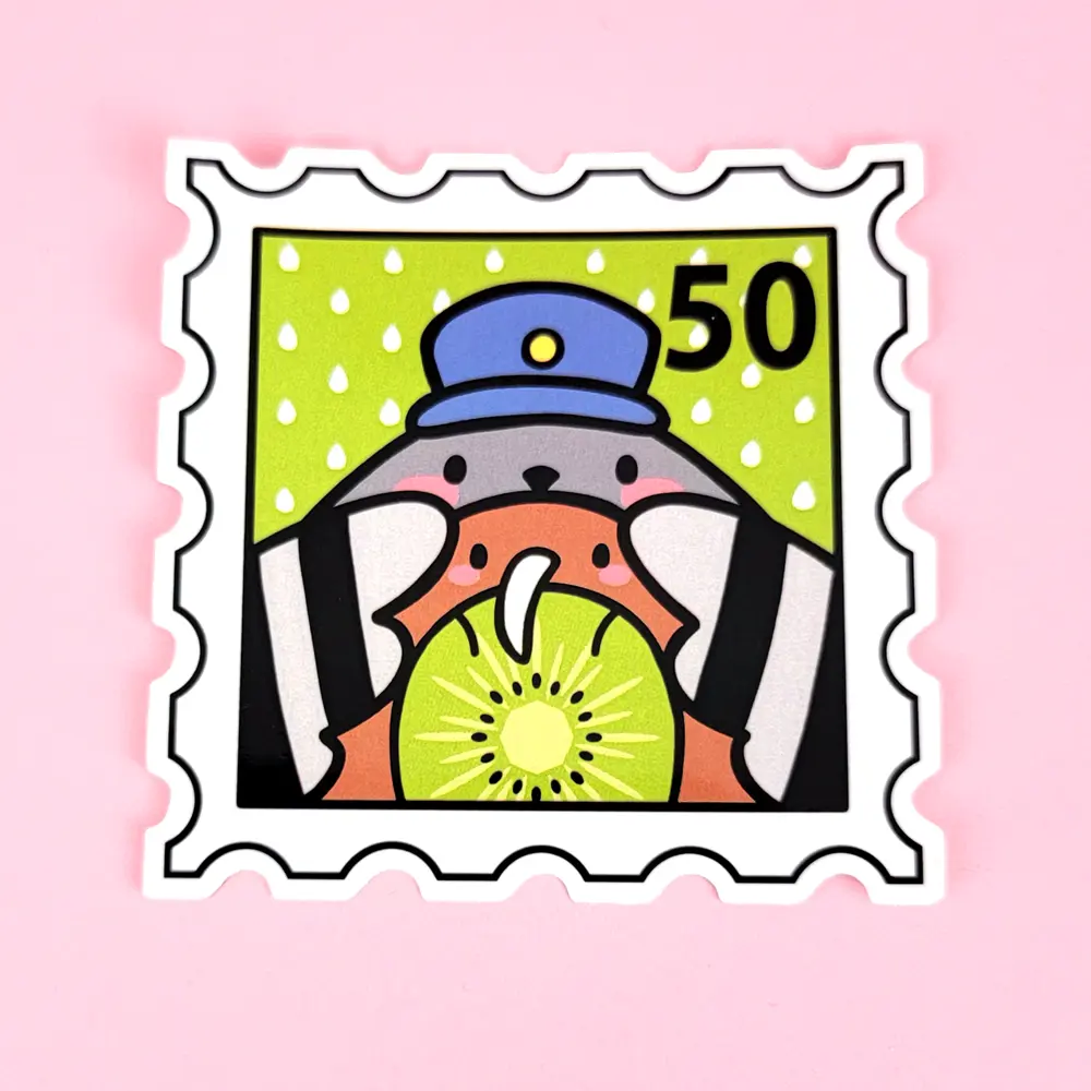 CLEARANCE Vinyl Sticker - Karl and Poe Stamp