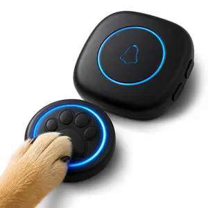 Wireless Dog Door Bell for Potty Training - 1000ft Range, 60 Melodies, LED Light, Waterproof, Easy to Mount Pet Training Aid for Dogs to Signal Needs
