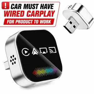 Wireless CarPlay Adapter for iPhone & Android — 2026 4-in-1 Dongle with AirPlay & Screen Mirroring, Low Latency, 5-Second Auto Connect for Wired Cars, Android AutoIncludes USB A/C
