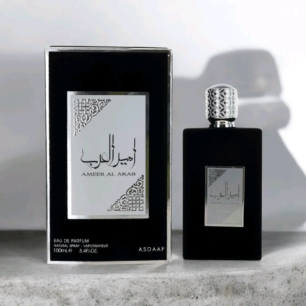 Lattafa Asdaaf Ameer Al Arab Unisex Alcohol-Base Eau de Parfum Spray - 3.4oz Honeysuckle Exotic Blend for Adults, Everyday Wear Single Item Fragrance