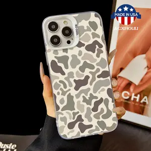Compatible for iPhone16 15 14 16 17promax 16pro 15pro 13 12 11 Case, Clear Case Simple Camouflage Soft TPU Shockproof Protective Case Stylish Patterns phone case nic junk phone cases