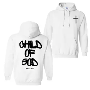 Child Of God Hoodie, Inspirational Faith-Based Clothes, Loose Streetwear Fashion Round, Jesus Hoodie For Men, For Women