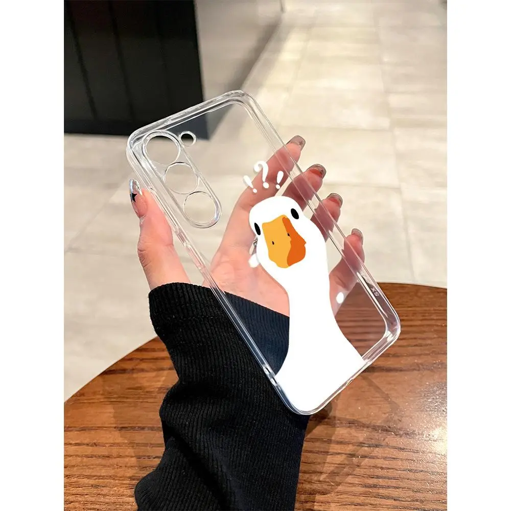 duckling Phone Case for use with Samsung galaxy S25 ultra 5G S24 plus S23 FE S22 S21 S30 Samsung galaxy A73A72A71A55A54A53A52A51A35A34A33A25A24A22A16A15A14A13A12for  girlies cuteee critter Playful Shockproof phone case
