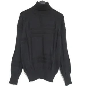 Pre-owned VERSACE Others Small Leather Goods Turtleneck Knit Sweater