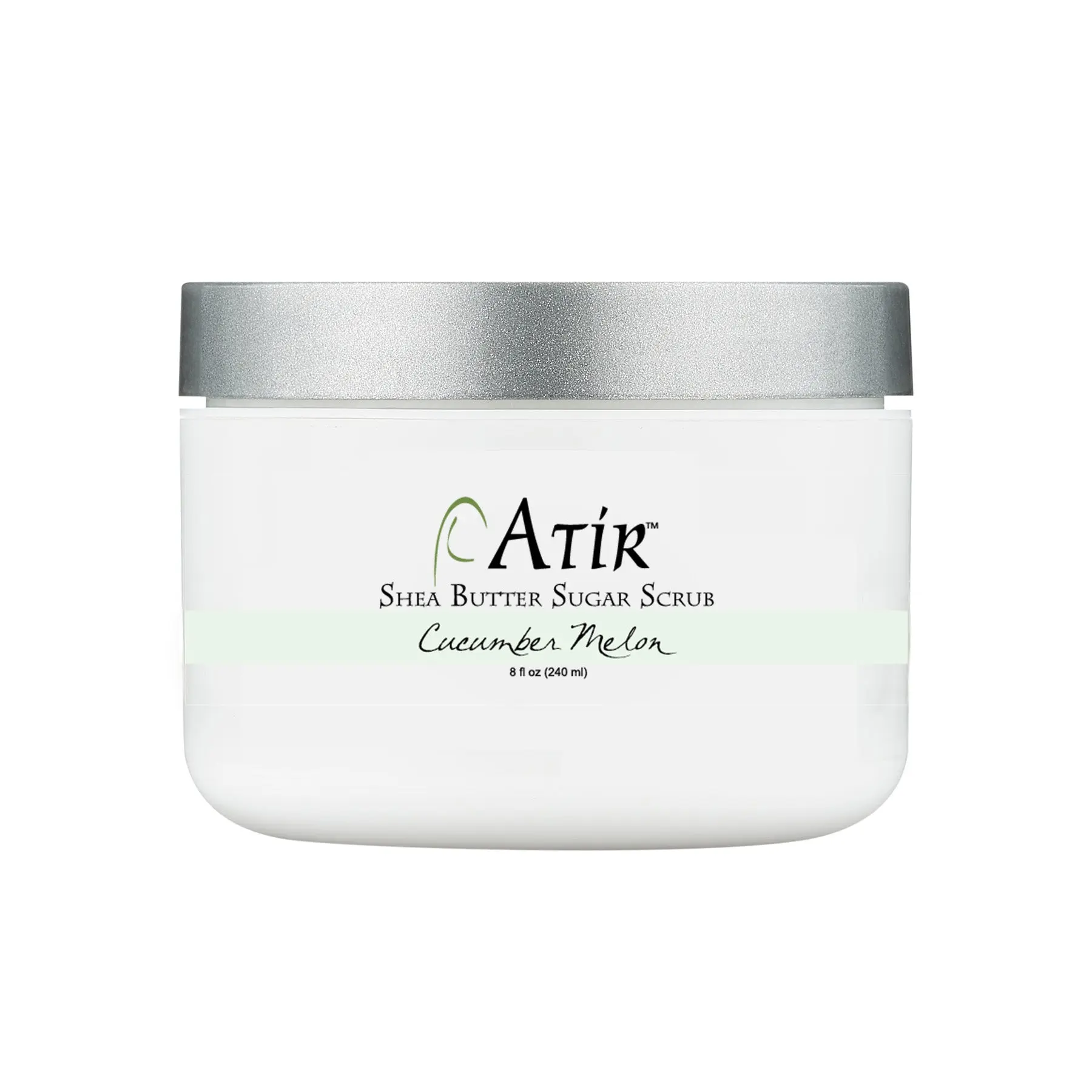 ATiR Whipped Shea Butter Sugar Scrub (Cucumber Melon) - Gentle Exfoliation for Soft, Smooth Skin, 8 oz, Paraben-Free Body Care