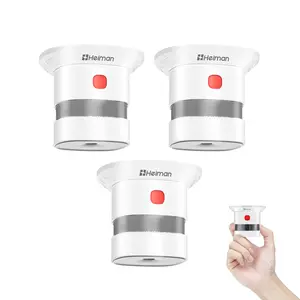 Heiman Home Safety Sensor, Quick Install, 10-Year Replaceable Battery, Easy Test & Silence, Compact Design, Loud 85dB Alert, High-Accuracy Photoelectric Sensing (1 Pack)