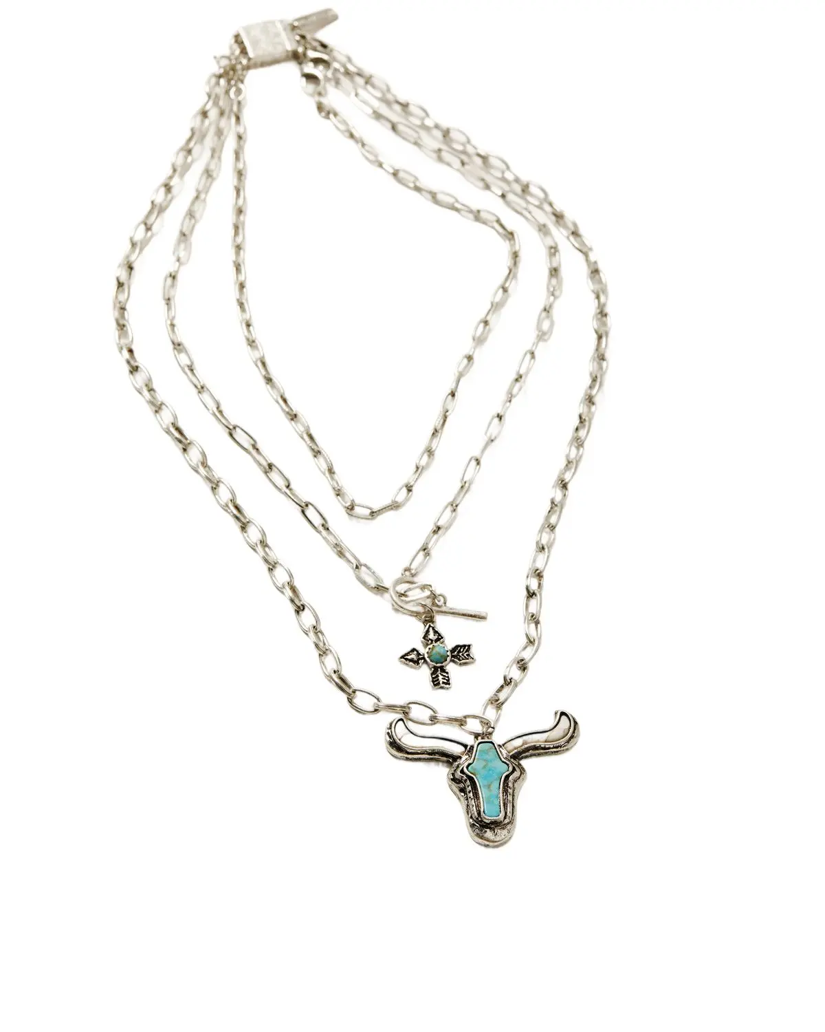 Idyllwind Women's Women'S Shenandoah Steerhead Necklace - Iwasp25n1-Slvr