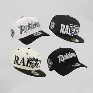 New Era Las Vegas Raiders Hat Collection – Premium Embroidered NFL Logo, Flat Brim Streetwear Cap for Fans & Collectors