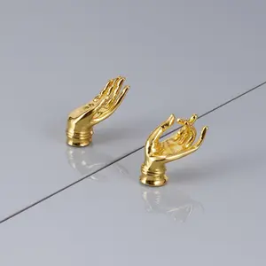 Creative Hand Pull Handle for Wardrobe Doors, Luxurious High-End Feel Hook, Zen Style Drawer Handle, Stylish Furniture Hardware