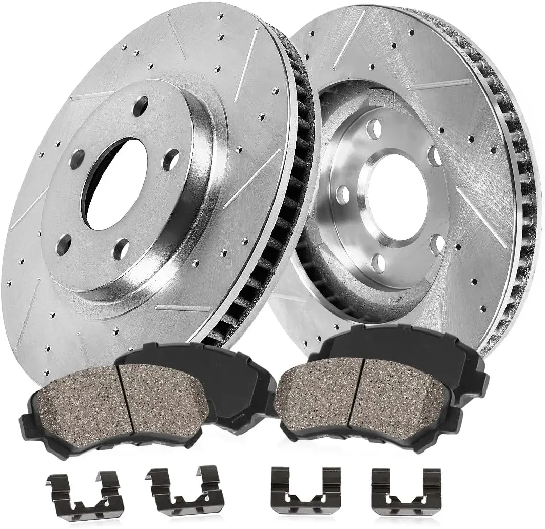 Ceramic Rear Brake Pads and Rotors Kit for Enhanced Performance and Durability with Reliable Ceramic Material Easy Installation for Various Vehicle Models