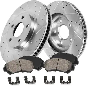 Ceramic Rear Brake Pads and Rotors Kit for Enhanced Performance and Durability with Reliable Ceramic Material Easy Installation for Various Vehicle Models
