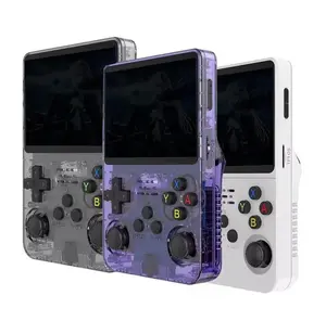 R36S-3D Retro Video Handheld Game Console with Linux System 3.5 in IPS Screen 3000mAh Battery 32G+64G TF Card Pre-installed Games for Christmas, Thanksgiving, Holiday Gift