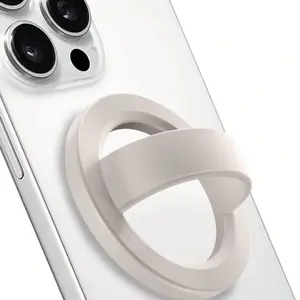 Magnetic Silicone Ring Grip Phone Holder, Loop Grip Phone Holder, Magnetic Phone Loop, for Magsafe Phone Grip, Compatible with Magsafe for iPhone 17/16/15/14/13/12 Series