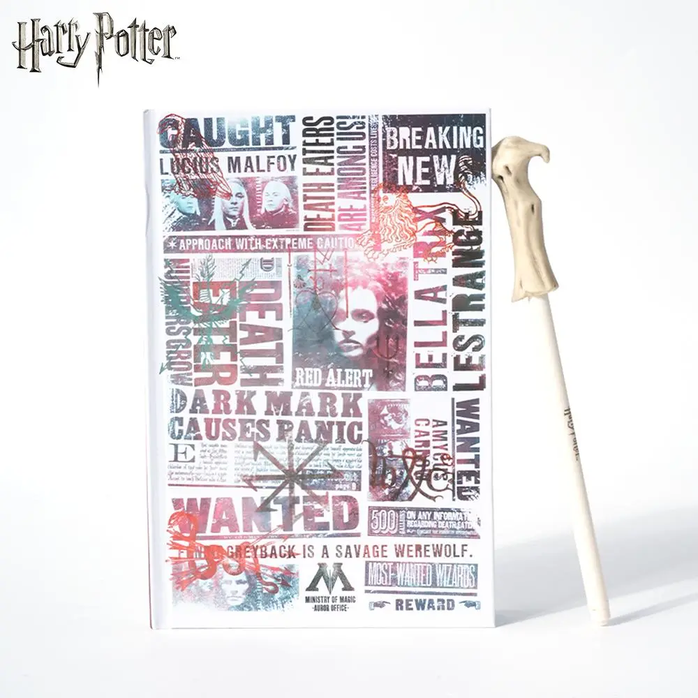 Harry Potter Lord Voldemort Journal with Ballpoint Wand Pen, Officially Licensed College Ruled Notepad for Writing, Perfect Birthday Gift and Party Favor