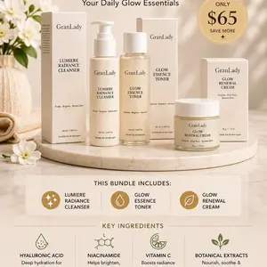 Basic Glow Skincare Kit, Skin Repair Bundle for Daily Skincare Routine