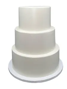 FromJennWithLove Artificial Cake for Weddings - 3-Tier, Realistic & Reusable Design for Decorations