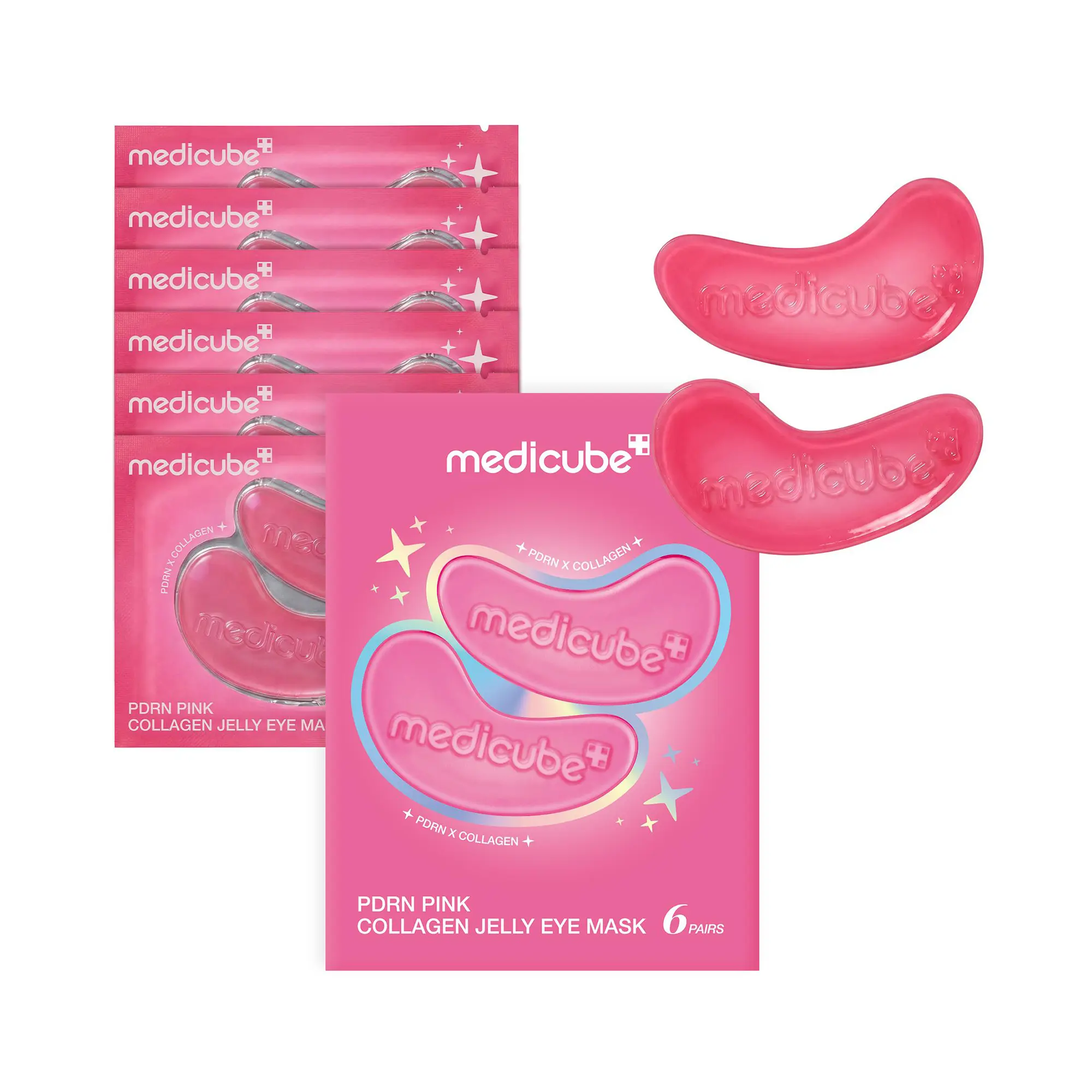 [NEW] [medicube] PDRN Pink Collagen Jelly Eye Mask | Hydrogel Eye Patches with PDRN, Collagen, NAD | Refreshing for Puffy, Tired Eyes | Firming for Look of Wrinkles, Fine Lines | Korean Skincare (6/28/50 Pairs)