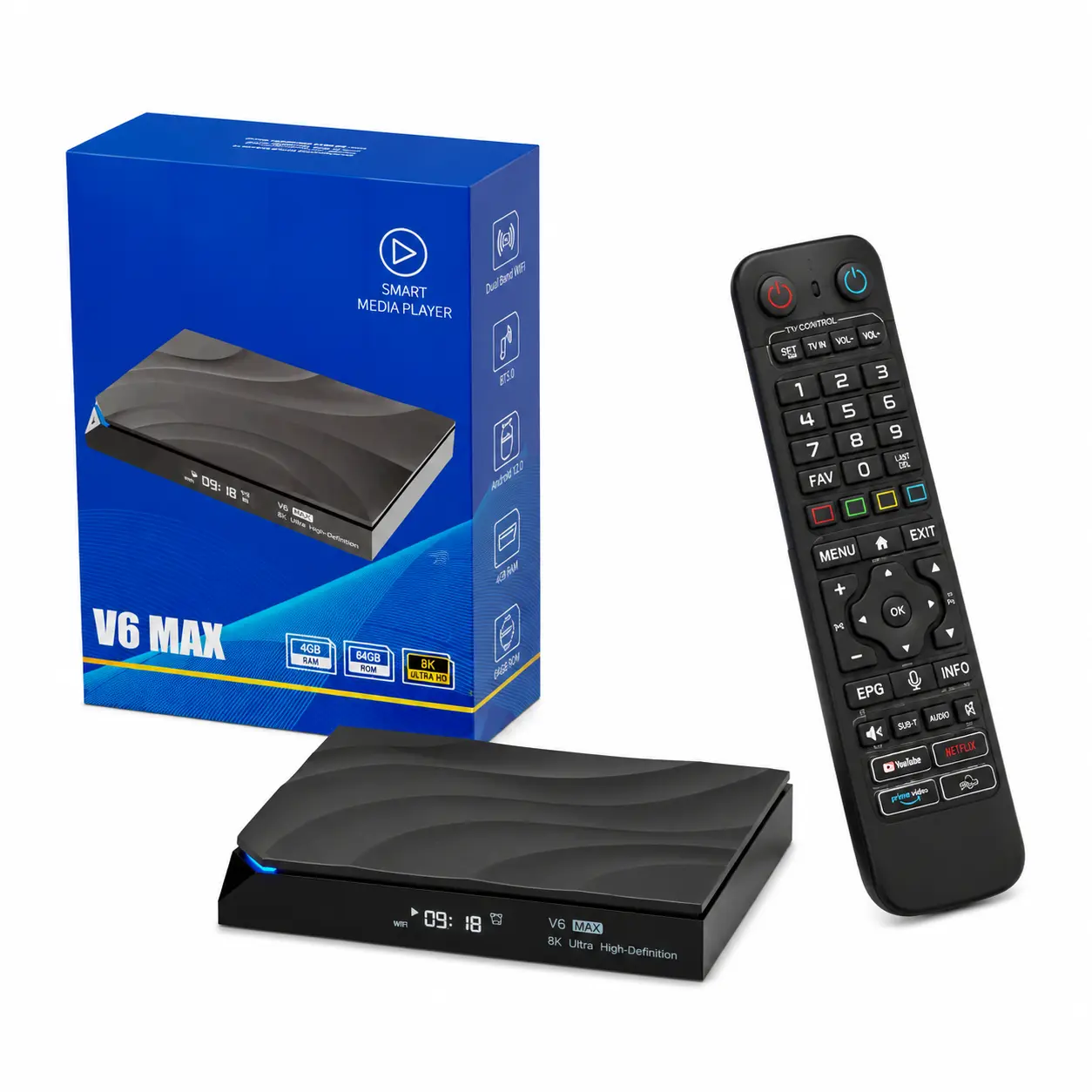 V6 Series Smart Box 64G for Home TVs