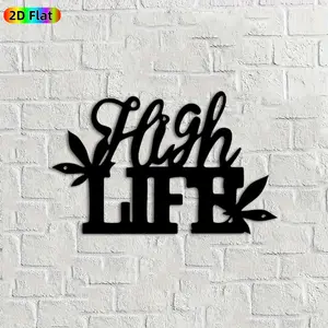 1pc High Life Metal Wall Art, Stylish High Life Statue Mural, Ideal Gift for New Year, Easter, High Life Metal Wall Decor Wall Sculptures, Perfect for Home Wall & Garden Fence, Ideal for Home Decor Enthusiasts, Rust-Resistant Metal Wall Decor