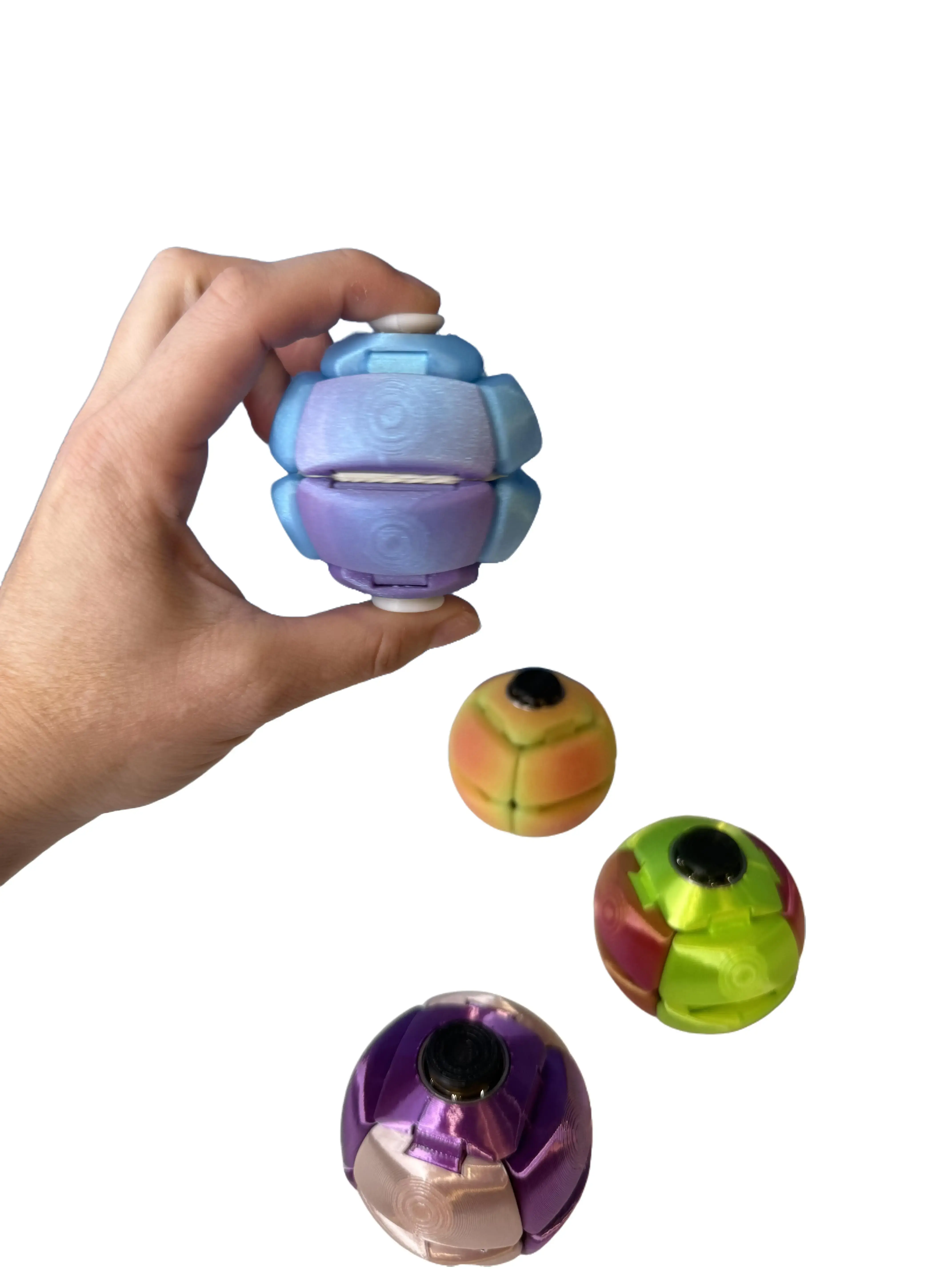 XL ORBIX Sensory Ball Fidget – Squish, Spin, Roll, Pop & Click | Satisfying Multi-Sensory Fidget Toy
