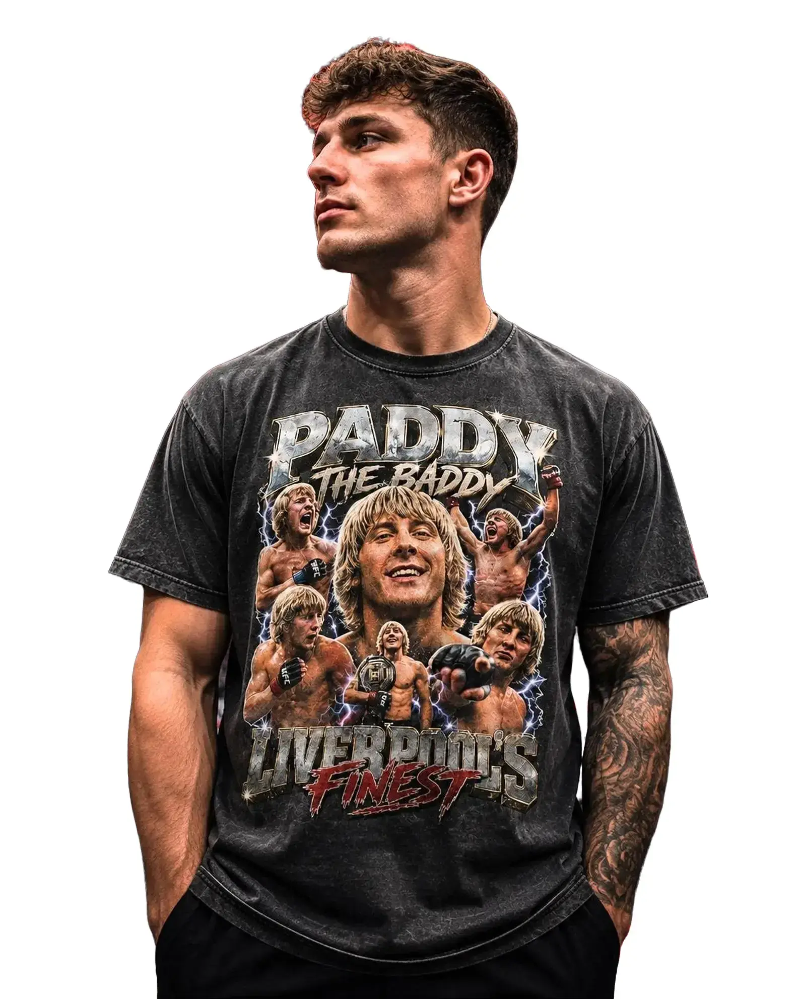 Paddy _the Baddy_ Pimblett Vintage MMA T-shirt, Retro Fighter Graphic Tee