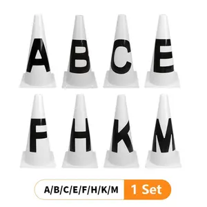 32cm Thickened Training Cone Set, Football Training Equipment, Letter Marking Bucket, Ice Cream Cup Obstacle Trainer, Sports Coaching Tool